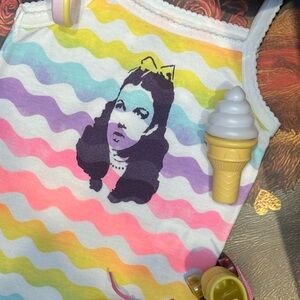 ⚡️Dorothy Wizard of Oz baby GARANIMALS rainbow🌈 snap swimsuit bodysuit 6-9M